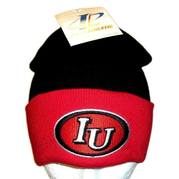 Indiana Hoosiers Vintage 90s Logo Athletic Mens Cuff Beanie Winter Hat Cap New - Picture 1 of 2